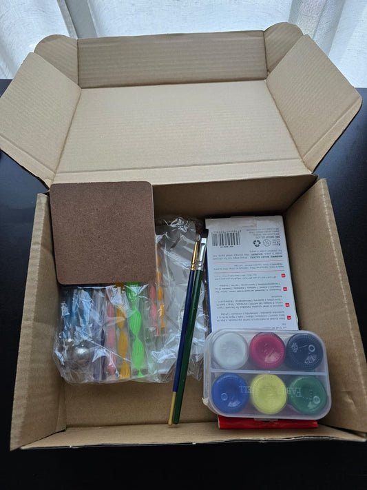 BASIC DOT MANDALA KIT (4" Coaster)