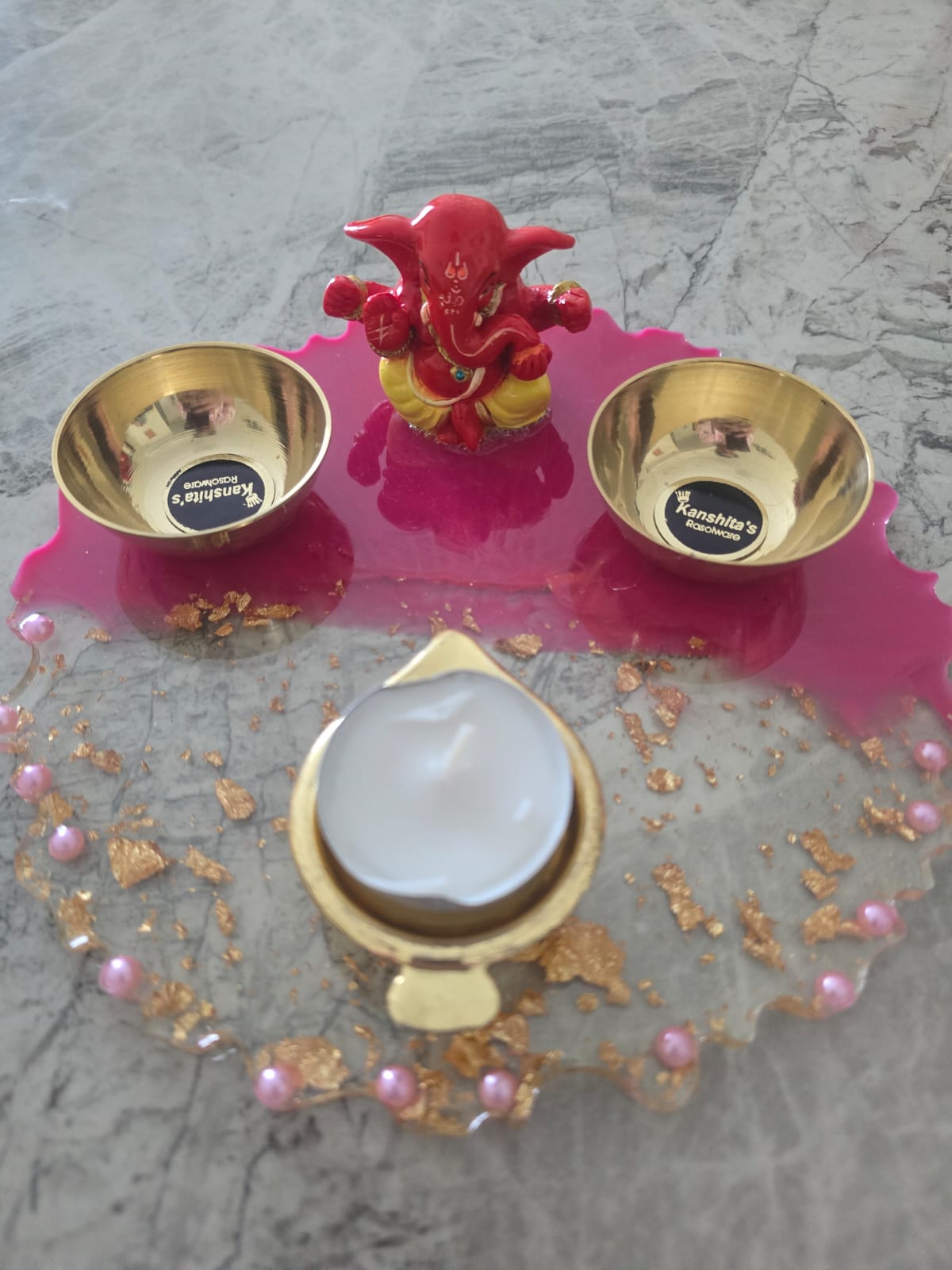 8 Inch Pooja Thali