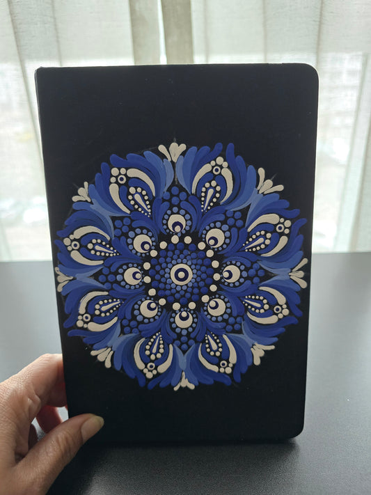 BEGINNER TUTORIAL - DOT MANDALA ON A5 JOURNAL COVER